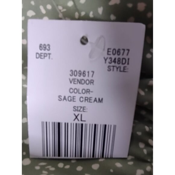 Originality Sage Flutter Sleeve Dress with Tie Back and Ruffle Hem Size XL NWT - Picture 7 of 12